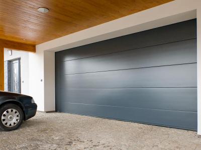 garážová vrata, hladký panel, antracit