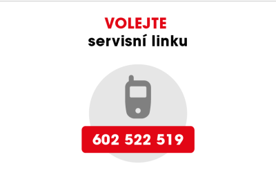 non-stop servisní linka +420 602 522 519
