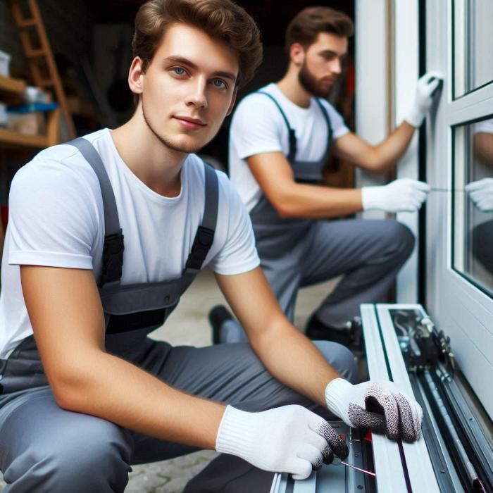 Servisní technik, zámečník, Pracovník, dveře