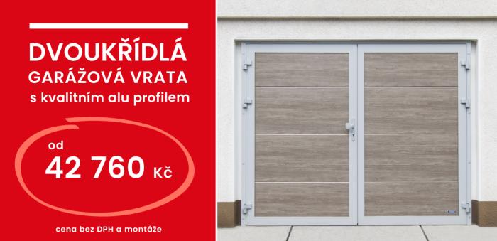 Dvoukřídlá vrata od 42 760 Kč